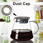 gegewawa Pour Over Coffee Maker Set, Glass Coffee Dripper & Carafe 20 fl oz - Image 7