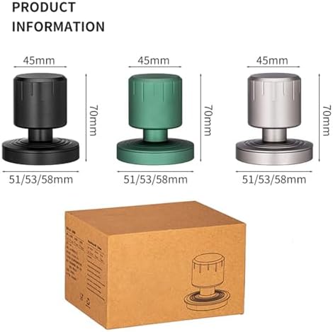 Calibrated Coffee Tamper, Espresso Hand Tampers, Dimensions 51/53/58 mm, Automatic Rebound, Stainless Steel, Barista Tool, for Coffee Lovers, Home Baristas - Image 6