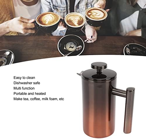 French Press Coffee Maker, 304 Stainless Steel Coffee Press, French Press Tea Coffee Brewer Maker with Filter for Home, or Office (350ml) - Image 3