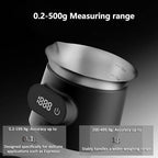 High Precision Electronic Kitchen Scale, Digital Espresso Weighing Dosing Cup with Touch Button, 0.2-500G Measuring Range and 100Ml Large Capacity, 0.1G Accuracy and 60S Auto Off for Espresso - Image 3