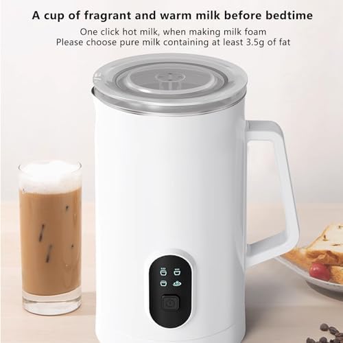 400W Commercial Milk Frother Machine, 580ml Stainless Steel Automatic Foam Maker, Hot Cold Latte Cappuccino Steamer for Home Coffee Shop Use - Image 5