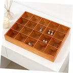 20 Compartment Wooden Storage Box Stable Practical Underwear Storage Case Socks Organizer Sundries Container Storage Box for Socks Panties - Image 7