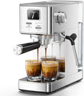Compact Espresso Machine with Milk Frothing Steam Wand, 20-Bar Pump by Electactic