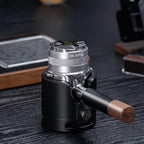 IKAPE 58MM Espresso Tamper Kit 6 IN 1 Silver, Coffee Tamper, Espresso Distributor, Magnetic Dosing Funnel, Puck Screen 2pcs, Espresso Knock Box & Station 2 IN 1 - Image 3