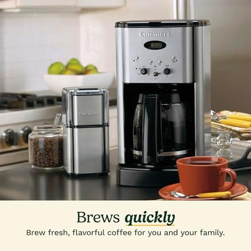 Cuisinart DCC-1200P1 Brew Central 12-Cup Programmable Coffeemaker Coffee Maker, Carafe, Brushed Chrome - Image 3
