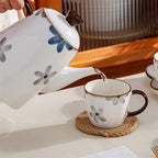 Water Pitcher Ceramic Cold Kettle Water Set Creative Tea Set Coffee Set Souvenir 8-piece Set Gift Tea Party Essentials Water Jug - Image 4