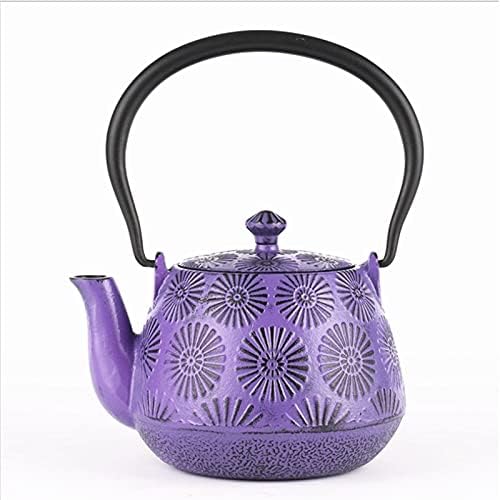 Teapot Cast Iron Tea Kettle Boiling Water Making Tea Pot 800ml Japanese Style Tetsubin Iron Bottle Tea Kettle Tea Maker by Unknown
