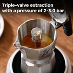 Bincoo Small Italian Moka Pot 1 Cup - Stovetop Espresso Maker for Rich Coffee,316 Stainless Steel - Three-Valve Pressure Boosting Design (1, Cups) - Image 5