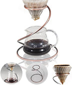 Coffee Filters Serpentine Coffee Metal Filter Frame Holder Reusable Dripper Stand Household Drip Appliance - Image 3