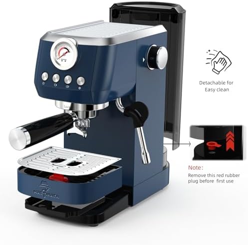 MAttinata 1663L Espresso Machine 20 Bar, 10mm Steam Wand for Milk Frother - Image 5