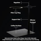 Pour Over Coffee Station Coffee Dripper Stand Stainless Steel - Image 2