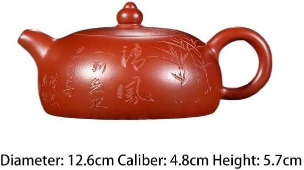 Tea Pots For Loose Tea Chinese Retro Classic Purple Sand Teapot, Exquisite And Durable Tea Set, Office Tea Room Tea Set, Suitable For Most Teas Tea Infuser Pot - Image 2