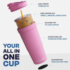 Frost Buddy Togo Buddy 30 oz Stainless Steel Vacuum Insulated Tumbler To Go Coffee Cup – Iced Coffee Cups, Iced Coffee Sleeve, Travel Mug, Thermal Cup for Hot & Cold Drinks, Dunkin Cup (Teal Scrubs) - Image 3