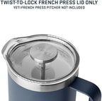 YETI Rambler Twist-To-Lock French Press Accessory Lid with GroundsControl Filter (Lid Only) - Image 4