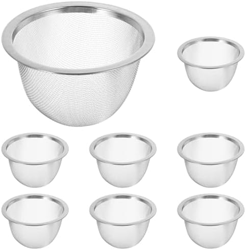 DOITOOL Replacement Teapot Strainer: 8pcs Stainless Steel Tea Strainers Insert A Loose Tea Infuser for Tea Coffee Maker 7. 6 x 5 cm by DOITOOL