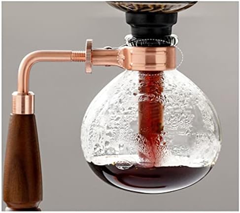 JITEM Cafetera Syphon Coffee Maker Manual Retro Vacuum Glass Siphon Pot Percolators 1-5 Cups Glass Tabletop Siphon Coffee Maker for Coffee or Tea - Image 6