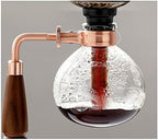 JITEM Cafetera Syphon Coffee Maker Manual Retro Vacuum Glass Siphon Pot Percolators 1-5 Cups Glass Tabletop Siphon Coffee Maker for Coffee or Tea - Image 6