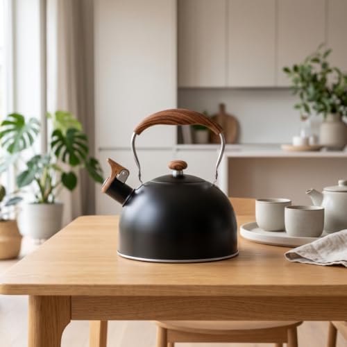 Tea Kettle with Whistling Spout Effortless Pouring Tea Kettle with Whistle Food Grade for Homeowners, Kitchen, Camping, Array, color to 3, 2.5L - Image 2