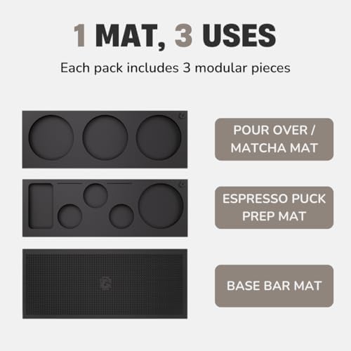 GROUNDED & NESTLED 3-in-1 Modular Barista Mat | Coffee Bar Tamping Mat - Image 2