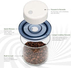 SealVax® Vacuum Coffee Canister Set – 19oz*2 & 32oz*2 Borosilicate Glass Jars with Airtight Lids + Electric Vacuum Sealer for Coffee Beans, Tea & Food Storage. - Image 2