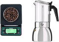Coffee Gator 9 Cup Moka Pot and Coffee Scale 0.1 Precision with Timer by CoffeeGator