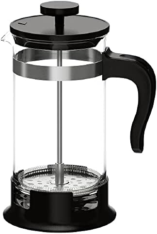 I-K-E-A UPPHETTA French Press Coffee Maker, Glass/Stainless Steel 34 oz, Black by Unknown