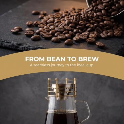 Titanium V60 Coffee Dripper, Pour Over Coffee Dripper, Portable Reusable Cone, Detachable Structure, 2-Cup Capacity, for Travel, Camping, Gift - Image 5