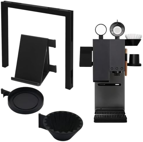 Detachable Coffee Accessory Storage Rack Black Left by TEHAOUU