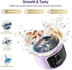 11-in-1 Nut Milk Maker - Automatic Multi-Function Milk Machine for Almond Milk, Oat, Soy, Yogurt,Juice with Self-Cleaning, Delay Timer, Keep Warm Ultra-Quiet(Purple) - Image 4