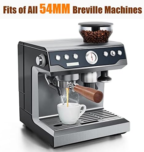 AORESAC 54mm Espresso Portafilter, Bottomless Naked Portafilter Compatible with Breville Barista Express, Pro, Touch, Infuser, Duo-Temp Pro, and 54mm Breville Machines (54MM for Breville) - Image 2