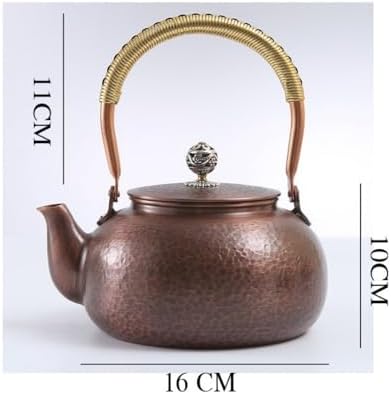 Handmade Pure Copper Teapot, Pure Copper Kettle for Gas Stove, Pure Copper Tea Set, Copper Teapot - Image 2