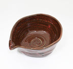Urban Tokyo Meisen Pottery Handmade Ceramic Matcha Bowl with Pouring Spout, Japanese Minoyaki Pottery, Tea Ceremony Whisking, 18oz, Made in Japan (Yuzu Aka (Nature Red)) - Image 2