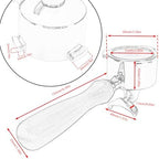 DIBTSA 51mm Espresso Portafilter Double Spouts 3 Ears Compatible with Dedica EC680, EC685 Espresso Machines - Image 5