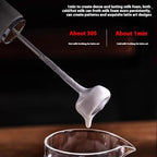 Rechargeable Handheld Electric Milk Frother for Coffee, Green, B - Image 5