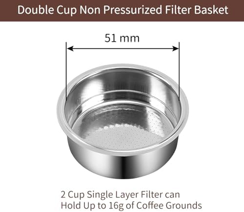 51mm Full Stainless Steel Portafilter for CASABREWS CM5418 & 3700Essential - Image 7