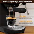 20 Bar Espresso Machine, Compact Espresso Maker with Milk Frother - Image 2