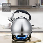 Easyworkz Whistling Stovetop Tea Kettle Food Grade Stainless Steel Hot Water Tea Pot With Loud Whistle, 2.4 Quart(2.3l) - Image 3