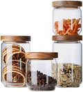 Glass Jar with Lid, Airtight Food Storage Containers Glass Set for Coffee Beans| Sugars| Candy, 4 Pack by BaoFull
