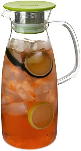 FORLIFE Mist Glass Ice Tea Jug , 50-Ounce, Lime by Unknown