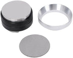 Stainless Steel Coffee Tamper Dosing Ring Puck Screen Coffee Machine Accessories Kit with Dosing Funnel for Espresso Portafilter (58mm) - Image 6