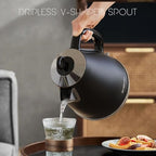Evoloop 1.7L Electric Kettles, BPA Free Tea Kettle, Hot Water Boiler Heater, Stainless Steel Teapot, Auto Shut-Off & Boil-Dry Protection, 120V/1500W (Black) - Image 6