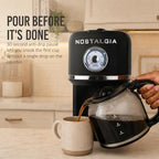 Nostalgia Classic Retro 10 Cup Coffee Maker, Black - Image 2