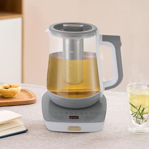 Electric Tea Kettle, Tea Water Boiler, Electric Glass Kettle with Tea Infuser and Temperature Control For Tea Water Boiler - Image 5