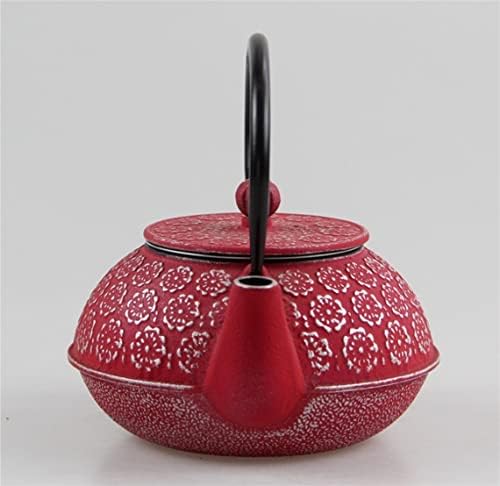 Tea Kettle 20oz/0.6L Teapot Cast Iron Tea Kettle Pot with Infuser Japanese Style Home Teapots(A) - Image 6