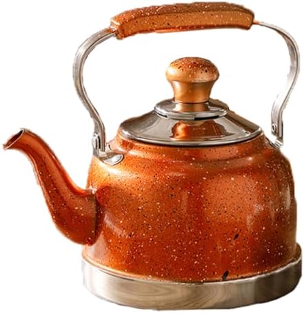 WhistlingTea Kettle for Stovetop, Stainless Steel Water Teapot Boilers for Stovetops, Induction Stone Kettle with Loud Whistle - Perfect for Preparing Hot Water, Coffee,Milk,Orange,1.5L - Image 5