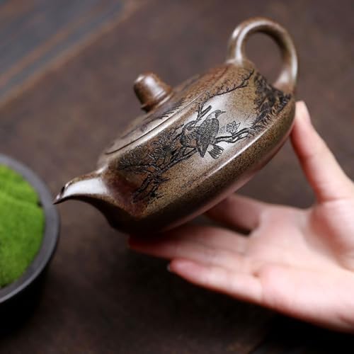 Tea Kettle Hand-carved Household Ceramic Teapot Portable Travel Teapot Ceramic Tea Infuser - Image 4