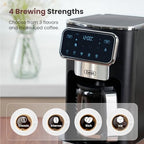 Gevi Touchscreen 12-Cup Coffee Maker, Bold & Iced Brew, Glass Carafe - Image 4