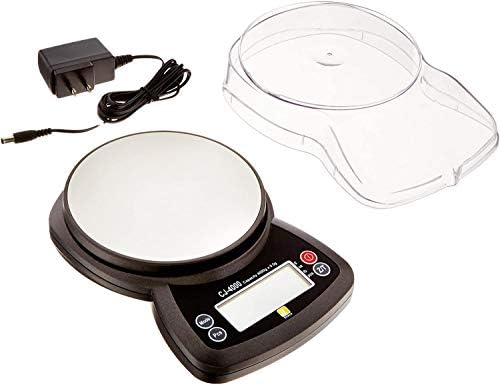 Jennings CJ-4000 Compact Digital Weigh Scale 4000g x 0.5g PCS JScale Black AC Adapter by Jennings