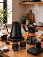 Cocinare Gooseneck Electric Kettle & Pour Over Coffee Set, ±1°F Temperature Control, 1500W 0.9L Kettle, Coffee Dripper, 550 ml / 18.6 oz Server & 2 Tasting Cups - Image 2