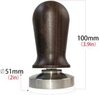 51mm Coffee Tamper – Professional Barista Accessories, Stainless Steel Base, Ergonomic Walnut Wood Handle, Calibrated Spring-Loaded Design for Espresso Lovers(Coffee Tamper, 51mm) - Image 3